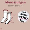 Geschenk mit Namen personalisiert by Shirtracer - Desired motif socks,