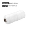 sourcing map Twisted Mason Line Nylon Twine String Cord White