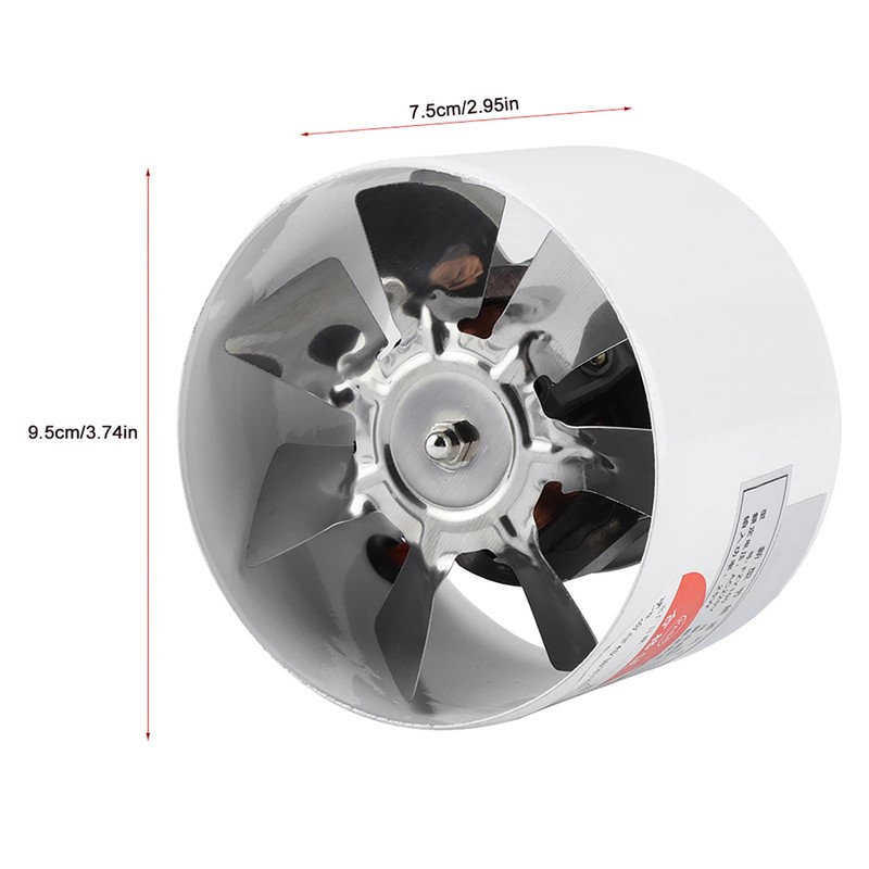 Wall Mounted Exhaust Fan Low Noise Air Ventilation for Home