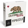 Monterey, California, California Flag, Bear with Heart (1000 Piece Puzzle,