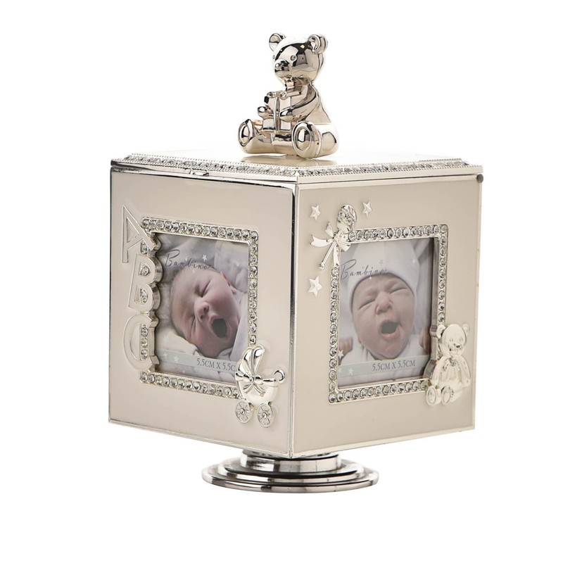 Bambino Musical Cube Box Enamelled Photo Frame Child Baby 4