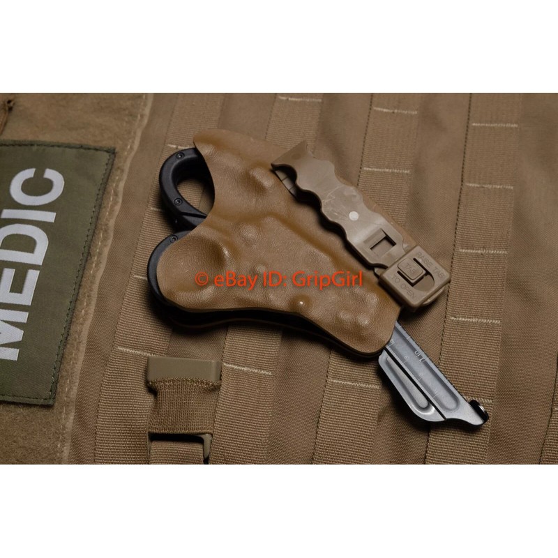 GripGirlSupply Custom Kydex Coyote Holster for SOG Para Trauma Shears