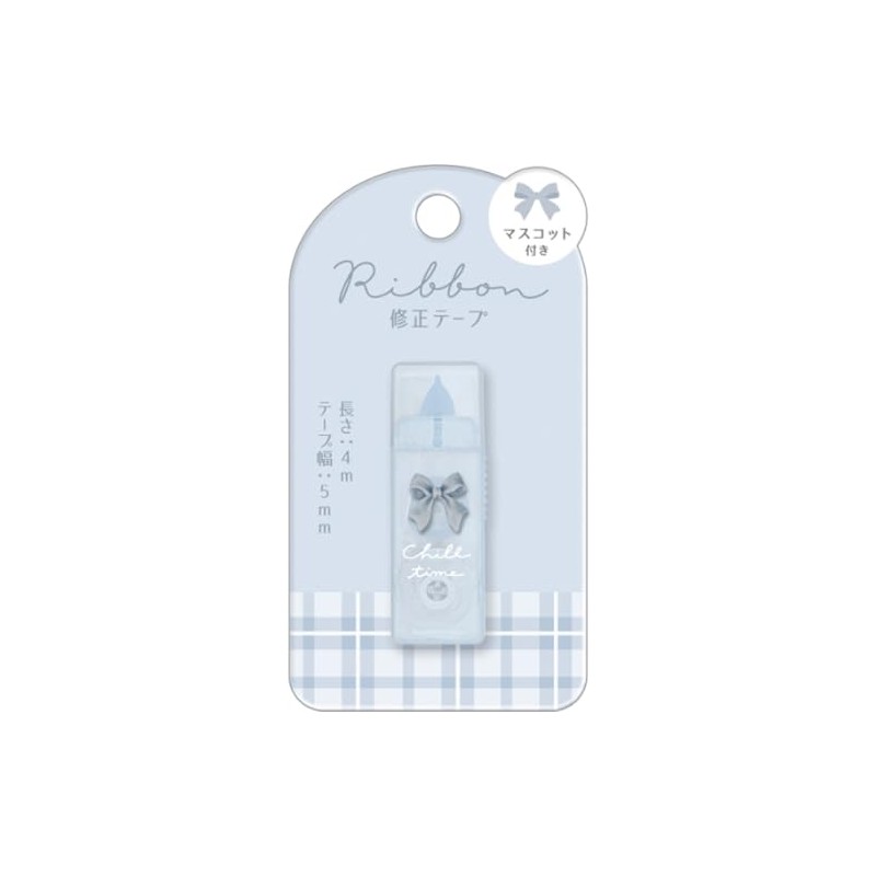 Coolier Correction Supplies 95078 Correction Tape with Ribbon Mascot, Blue
