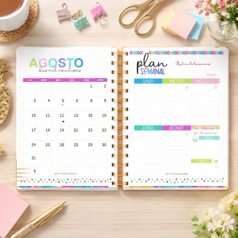 Agenda Premium Summer Docente 2026-2027 (medio Oficio)
