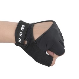 AUZOEYTOYK Weight Lifting Gloves Fingerless Breathable Workout Gym Gloves for Riding Exercise Training Extra Grip Comfortable