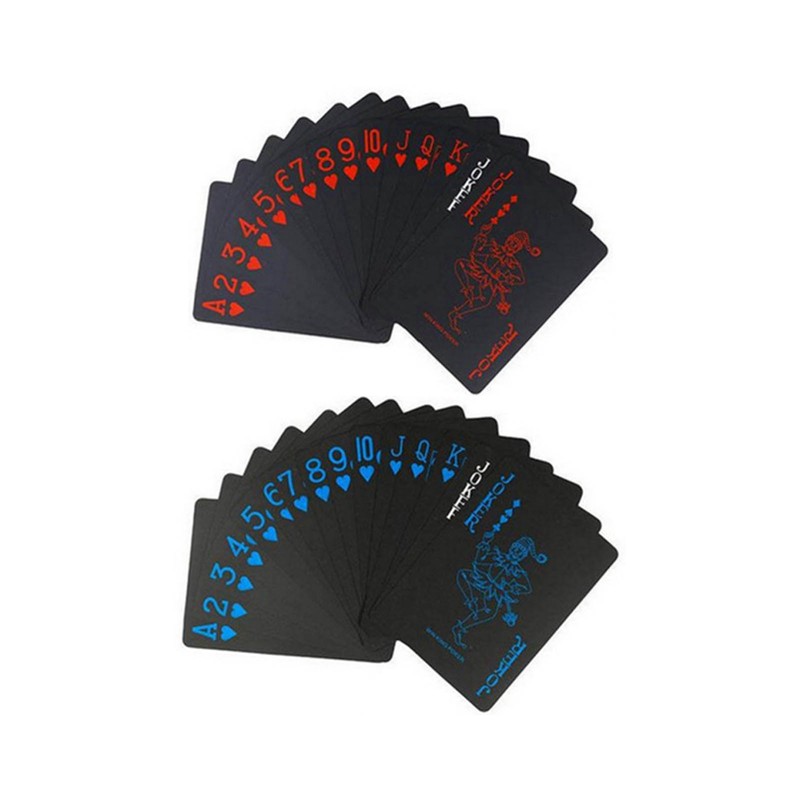 4 Decks Poker Cards Waterproof Soft Flexible Plastic Party Poker