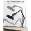 KU XIU Aluminum Alloy Boom Arm Microphone Stand for Desk,