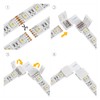 BTF-LIGHTING 5 Pin SMD 5050 RGBW Corner Connector 12mm Wide