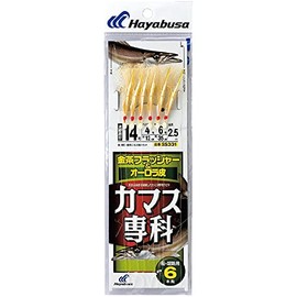 Hayabusa acanthocybium 専科 Gold Brown Flasher & Aurora Leather 6 Piece Knook SS331