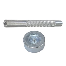 Trimming Shop 11mm Snap Poppers Fasteners Prong Ring Press Studs Fixing Tool, 4 Part No-Sew Button Setting Hand Tool Set for Sewing, Leathercrafts, Baby Bib, Kids Wear