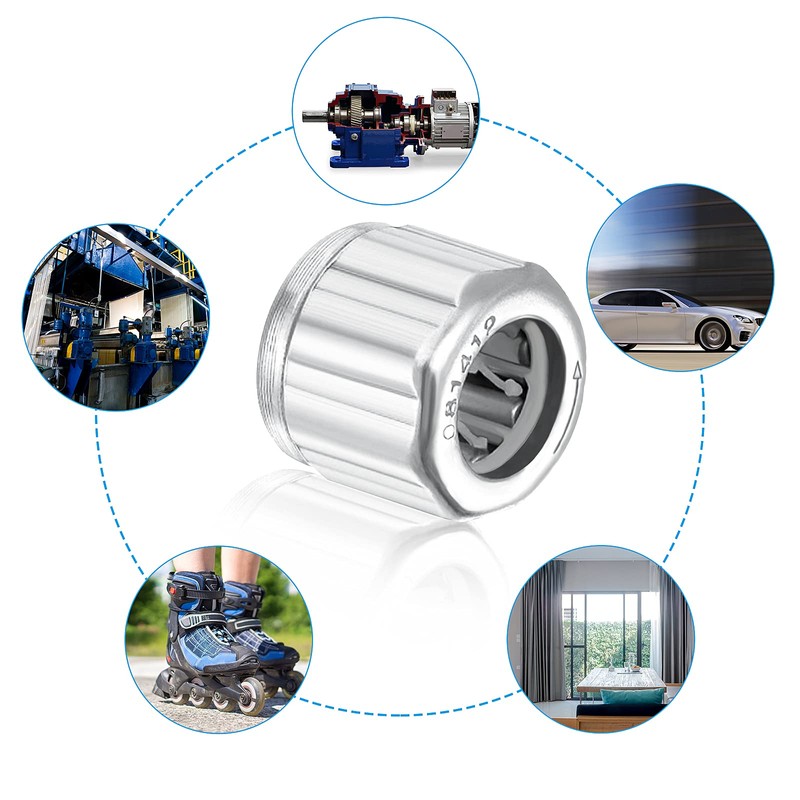 4 Pieces Needle Roller Bearings, One Way Bearing, 8mm Needle