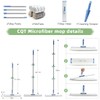 CQT Commercial Flat Microfiber Floor Mop Cleaning System 18" Inch