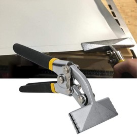 1/4 Bending Pliers Sheet Metal Handle Seam Pliers Hand Plate Seamer Non-Slip for Iron Sheet / Stainless Steel Sheet / Plastic or Other Materials (Curved)