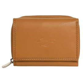 Samantha Look Genuine Leather Women's Purse, Practical Format, Clever Division, Classic Design, 021840, yellow, Unit size, Casual