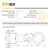 STARELO 10Amp Latching Push Button Switch, SASQUTACH Lights,12V 24VDC Pre-Wired