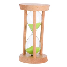 ULTECHNOVO 5 Sand Timer for Classroom and Kitchen Elegant Green Design for Management Games and Workouts Aesthetic Visual Countdown Clock for Teachers