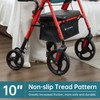 ELENKER Upright Rollator Walker, Stand Up Walkers for Seniors with