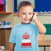 Toddler T-Shirt Prince Polish Prince Crown Countries Cotton Poland Flag