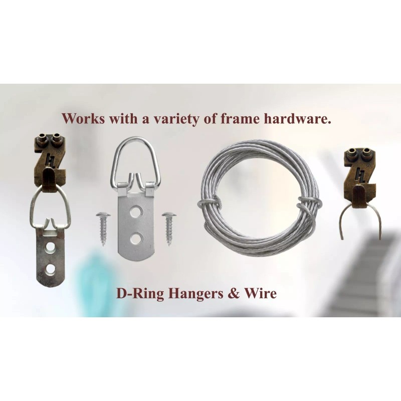 HangZ Gallery Picture Hangers Holds 10lb-50lb 14 Hooks per pack