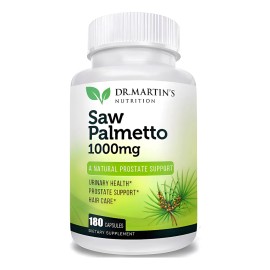 Saw Palmetto 1000mg (180 Cpsulas) Salud De Prstata Sin Sabor