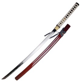 Musha Hand Forged Zetsurin 1045 Carbon Steel Katana, Samurai Sword. for Collection, Gift, Straw Mat Cutting Practice