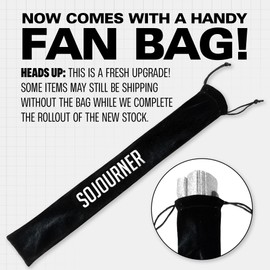 SoJourner Bags Holographic Hot Pink Rave Fan - Large Folding Clack Fan for Men and Women - Rave Accessories for EDM, Line Dancing, Cosplay, Concerts and More