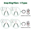 SPEEDWOX Circlip Pliers 7-Inch Snap Ring Pliers External Heavy Duty