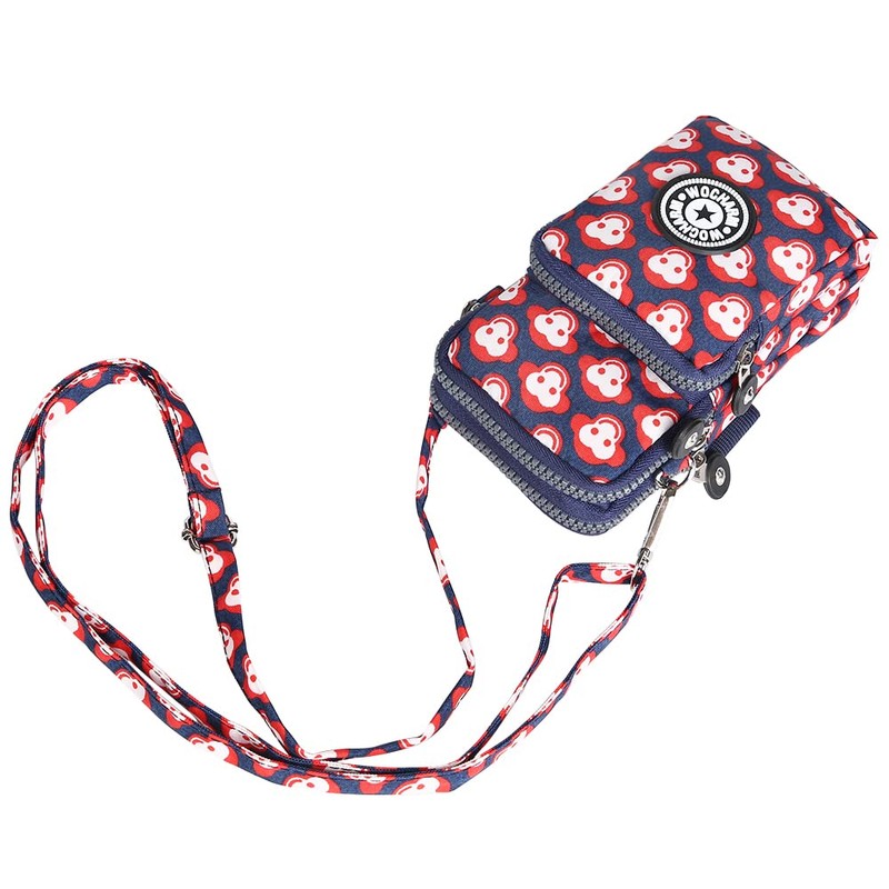 Best World 4 Yu Lightweight Nylon Crossbody Bag Cellphone Wallet