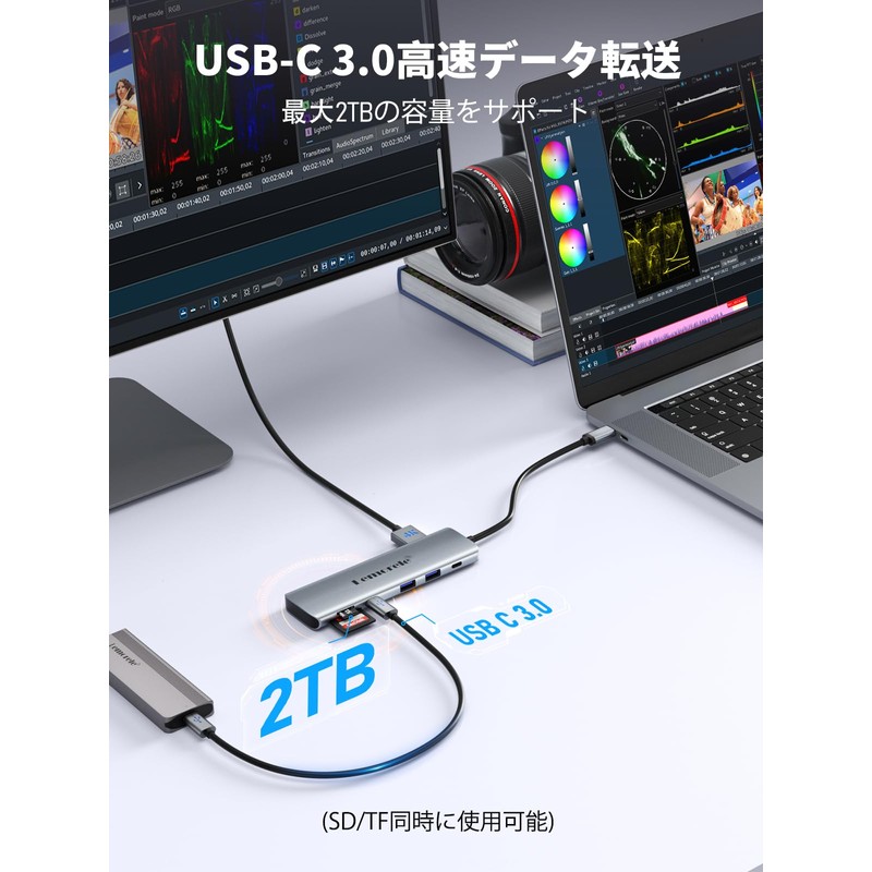 USB Docking Station 2 hdmi 3 Screens Extended USB C