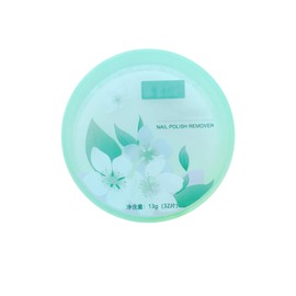 DMQ 32PCS Nail Polish Remover Pads in Box,Easy to Carry | Instant Removal | Gardenia Flower Fragrance,Travel Portable Instant Removal Nail Wipes Gel Nail Remover (Green)