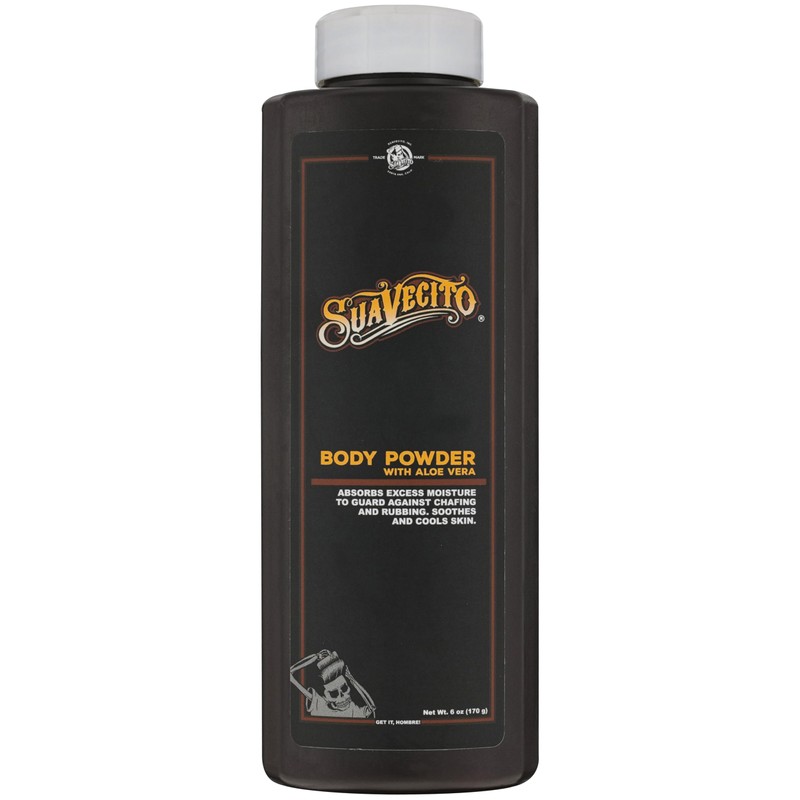 Suavecito Talcum polvo con aloe vera, 9 oz