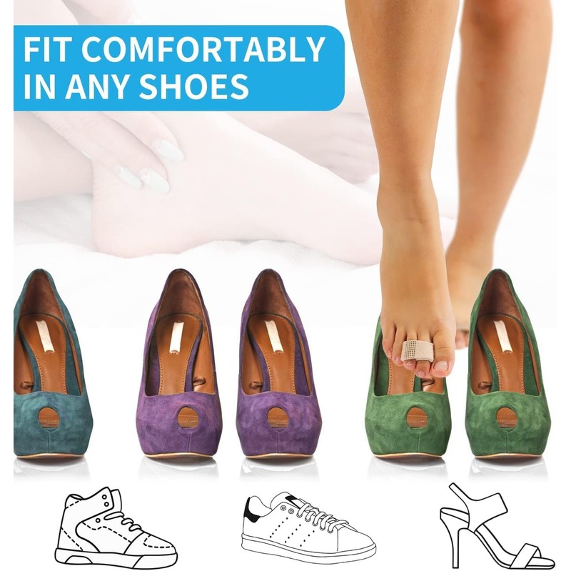 Skeerthy Broken Toe Wraps 8 Pack Cushioned Bandages Hammer Toe