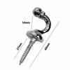 SUL Curtain Hold Tie Backs Chrome Hooks, U Shaped Wall