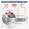 XMZ-DDUP Commercial Door Handle for Restroom, Vacant Occupied Bathroom Lock,