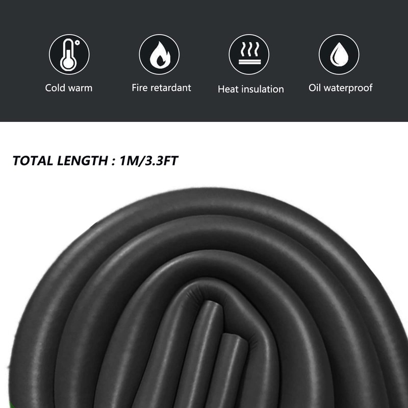 Foam Tubing for Handle Grip Support, Slit Pipe Insulation Lagging