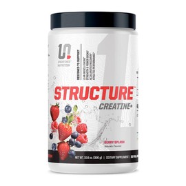 Undefined Nutrition Structure Creatine+ by Brian Shaw (30 Servings) –Micronized Creatine Monohydrate + Magnesium Creatine Chelate & HMB and Peak ATP-Strength, Power, Recovery (10.6oz, Berry Splash)