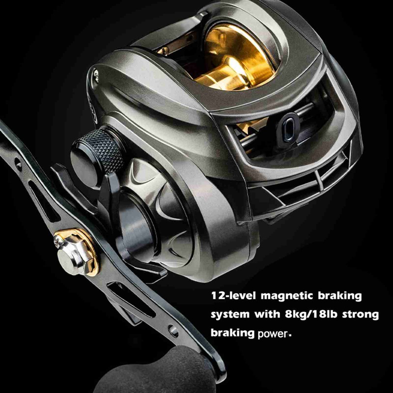 Fishing Reel Casting Reel Baitcaster 7.2:1 High Speed Spinning Reel