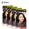 New Gold 댕기머리 새치머리 염색약 뉴골드 한방칼라크림 7호 흑색 120g x 1개 New Gold One-Touch Color Cream 7 Black 120g x 1