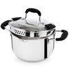 Rorence Stainless Steel Stock Pot with Pour Spout & Silicone