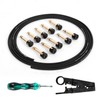 GHOSTFIRE Kit de cable de pedalera sin soldadura DIY ángulo