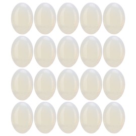 20pcs Opal Flatback Cabochon Stone Smooth Surface Beautiful Oval Stones for Jewelry Making