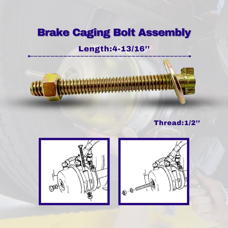 TORQUE 10 Pack Brake Cage Bolt Assembly for Semi Truck