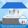 Kestnsee Solar Hot Tub Spa Bubble Covers Blanket 5.4 x
