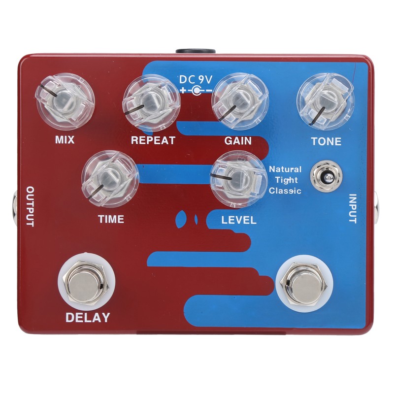 Distortion Delay Guitar Effect Pedal Digital with 3 Molds CP‑68