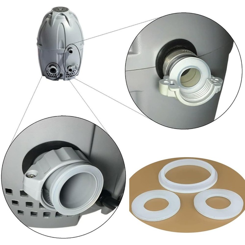 5Pcs Plug Seals Washers Fits Coleman SaluSpa for Lay-Z-Spa, A