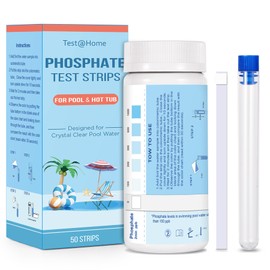 Phosphate Test Kit for Pool: Phosphate Pool Test Kit for Hot Tub Spa Water Quality Quick Accurate Phosphate Test Strips to Monitor Phosphate Level 0-1000ppm -50Strips