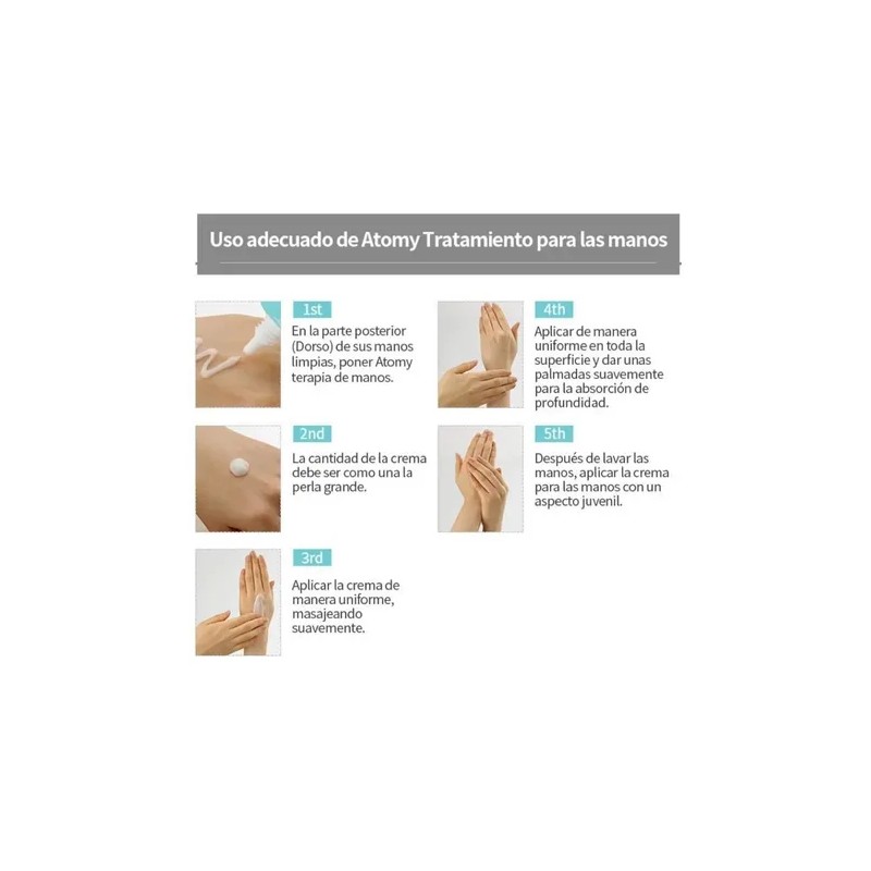 Crema Terapia Para Manos Atomy Kit 4 Piezas