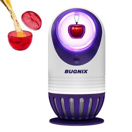 BUGNIX Indoor Insect Trap with Automatic Setting, Magnetic Design Gnat Traps Fruit Fly Traps for House with UV Light, Mosquito Trap Indoor Bug Trap for Fruit Flies, Gnats– No Need for Mosquito Paper