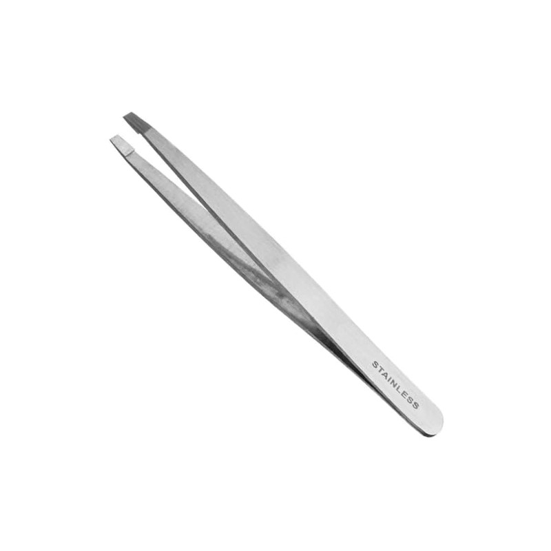 Eurostil Tweezers Stainless Steel Straight Tip 9.5cm
