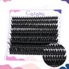 Crislashes Individual Eyelashes, 96 Pieces Eyelash Extensions, D Curl, 8-16